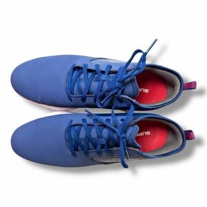 FootJoy Men's SuperLites XP Spikeless Golf Shoes Blue and White Size 10